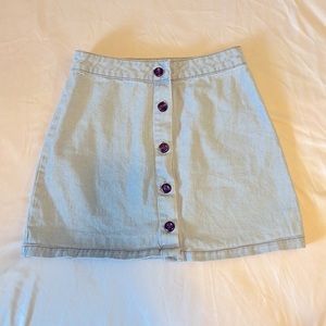 light denim skirt